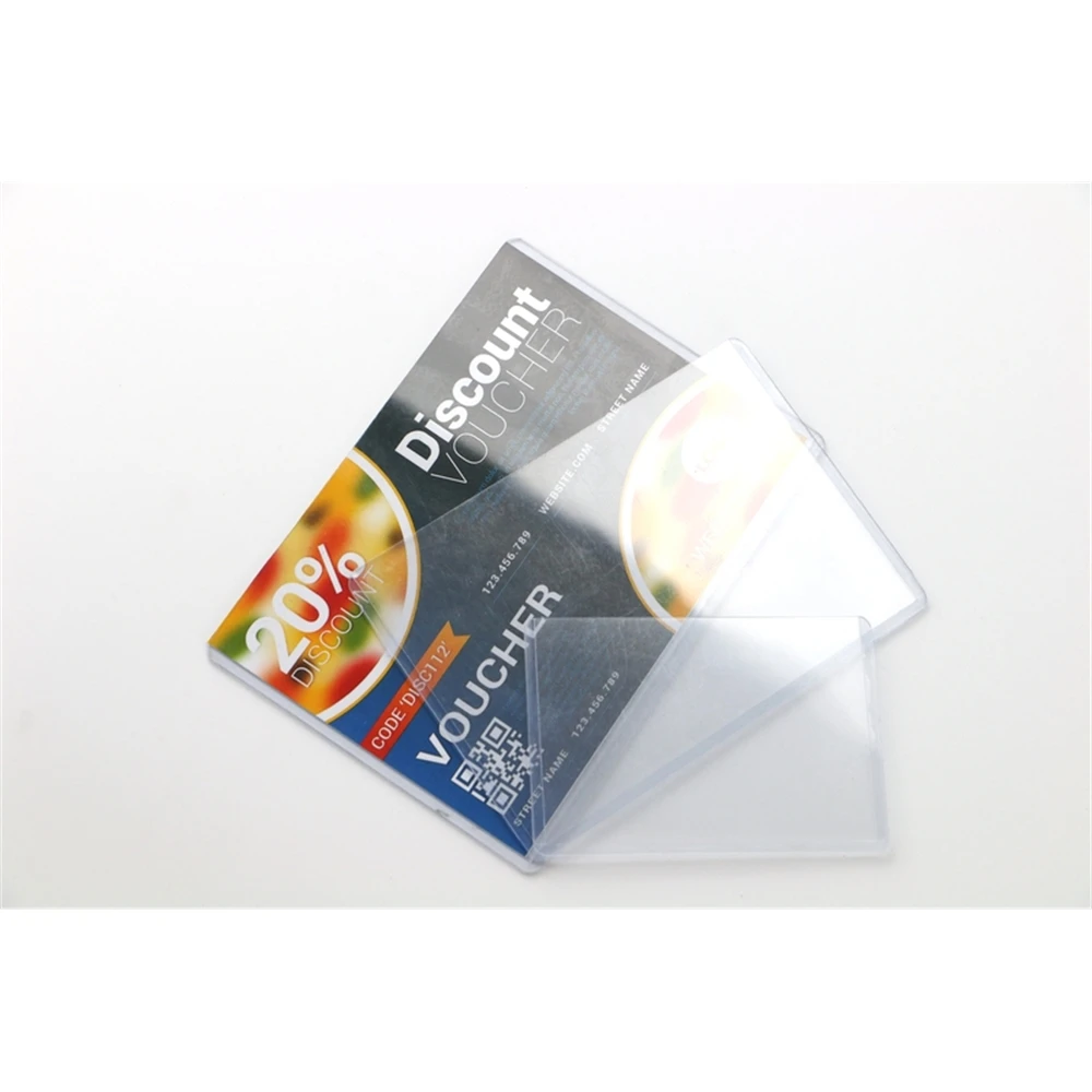 Pvc Sign Sleeve A3 File Clear Plastic Paper Protective Sleeve Card Display Frame Case Literature Label Tag Holder Document Cover