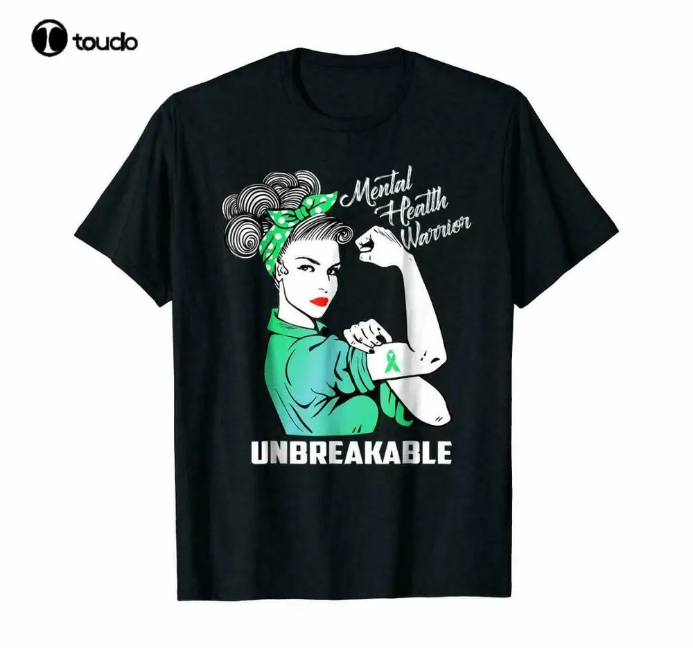 

Mental Health Warrior Unbreakable - Awareness Month T-shirts Tee US trend Fun...