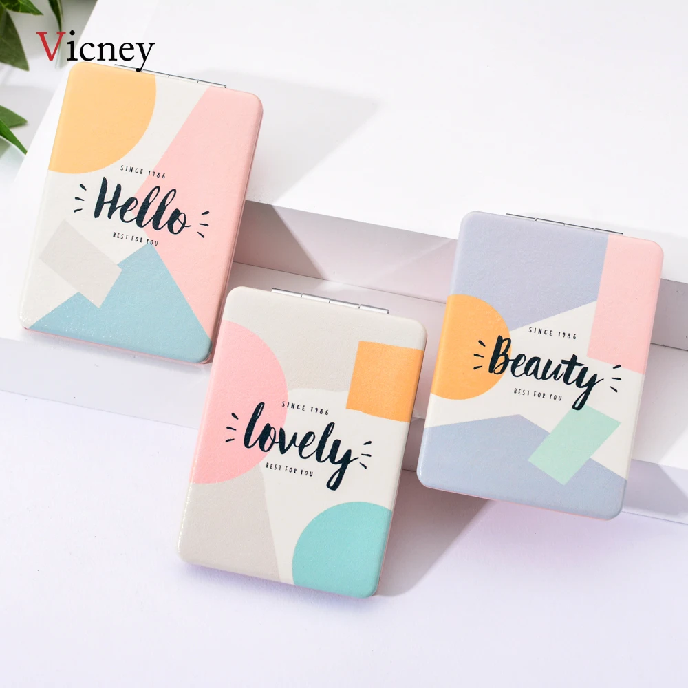 Vicney новинка 2019 мини карманное косметическое зеркало для девочек компактные