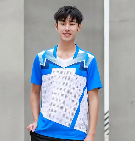 Men Tennis Shirt, Youth Badminton T Shirt, Male Table Tennis Jerseys Gym Clothes, Polyester Mr Badminton Clothing Sportswear