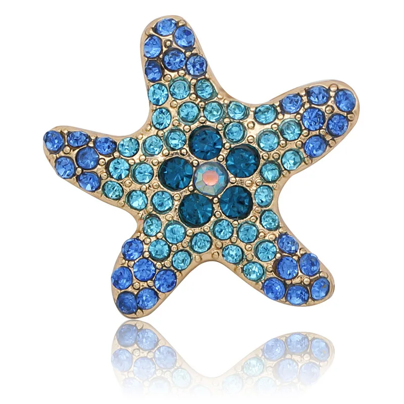 Красивая Милая Божья коровка Стразы панда Морская звезда металлические кнопки 30