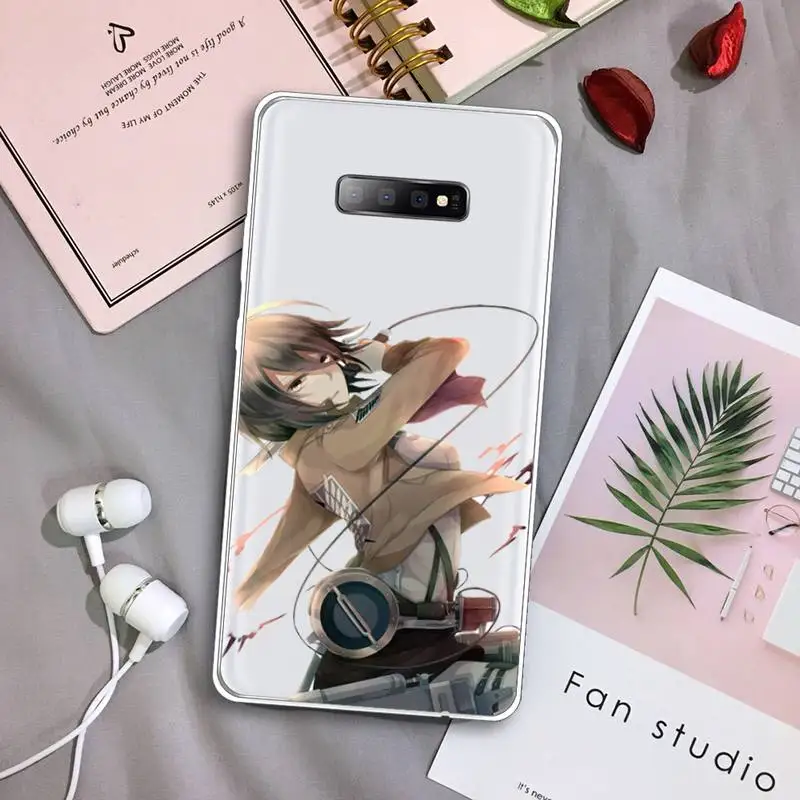 

Anime attack on Titan Phone Case Transparent For Samsung Galaxy A71 A21s S8 S9 S10 plus note 20 ultra