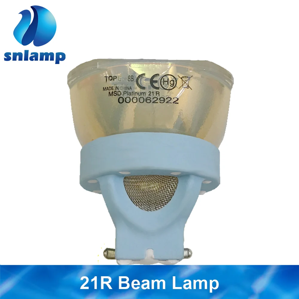

SNLAMP 100% оригинал 470W-21R 550W-25R движущийся луч для луча лампы 21R 25R Металлогалогенная Msd платиновая лампа R21 R25