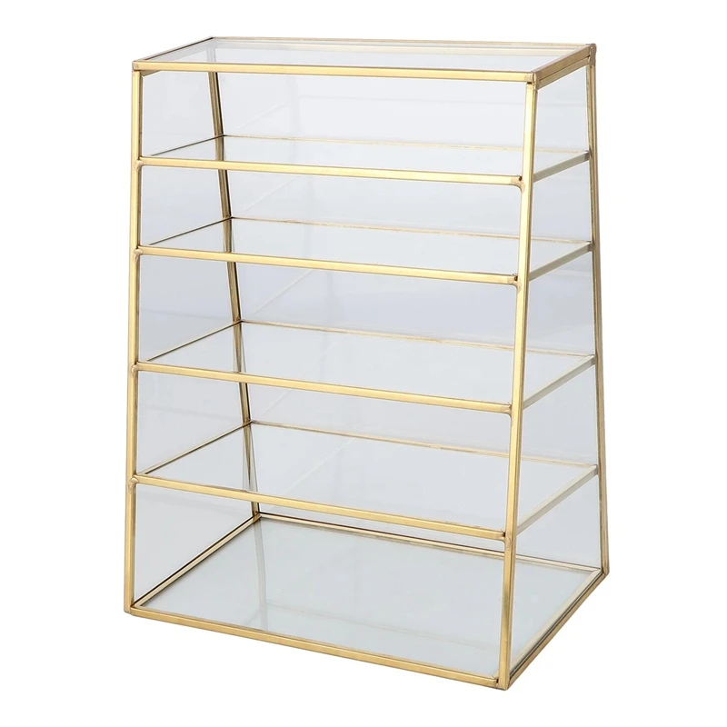 

Металлическая стойка для макияжа, органайзер для губной помады, компактная стеллаж для многослойного хранения, стеллаж для демонстрации юв...