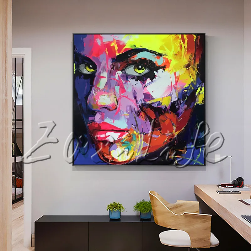 Красочная палитра теней для портретного лица нож картина маслом Рождественская