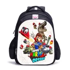 Рюкзак для мальчиков и девочек, 16 дюймов, с принтом Марио