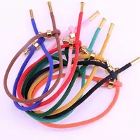 20pcs wholesale multicolor waxed thread cotton cord string strap bracelet for making jewelry findings