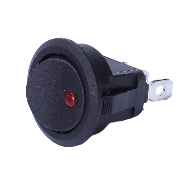 20 Pcs 12V 20A Amps On/Off/ 3 Position Terminal Round Rocker LED Toggle Switch Blue & Red images - 6