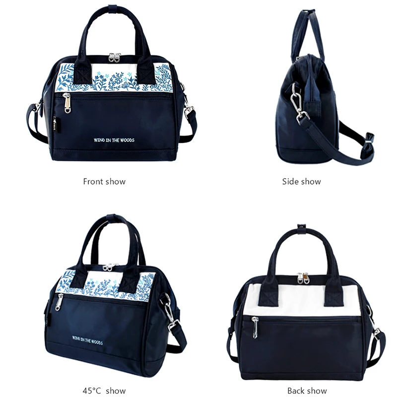 Нейлоновая женская сумка с цветочной вышивкой высокое качество через плечо для