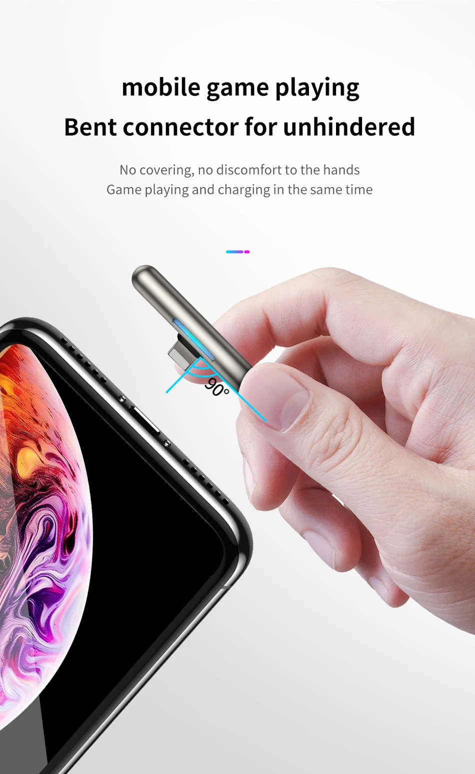 Usb-кабель Baseus для iPhone XS XR 11 Pro Max USB зарядный кабель для передачи данных светодиодный локоть 2,4 А кабель для быстрой зарядки для iPhone кабель для синхронизации данных