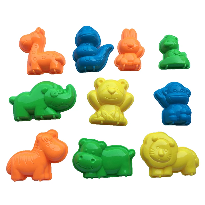 10 шт. животные глиняный песок игрушки для детей DIY Динамический Космический