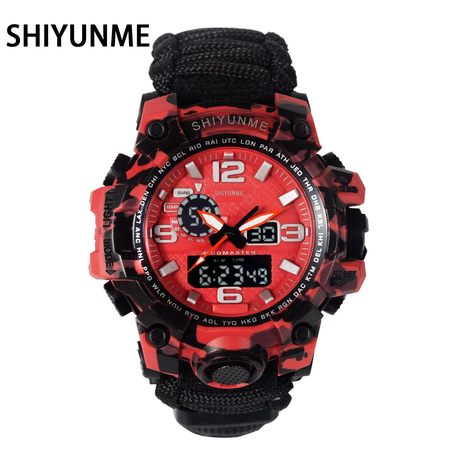 Часы мужские кварцевые с камуфляжным принтом водонепроницаемые | Наручные часы