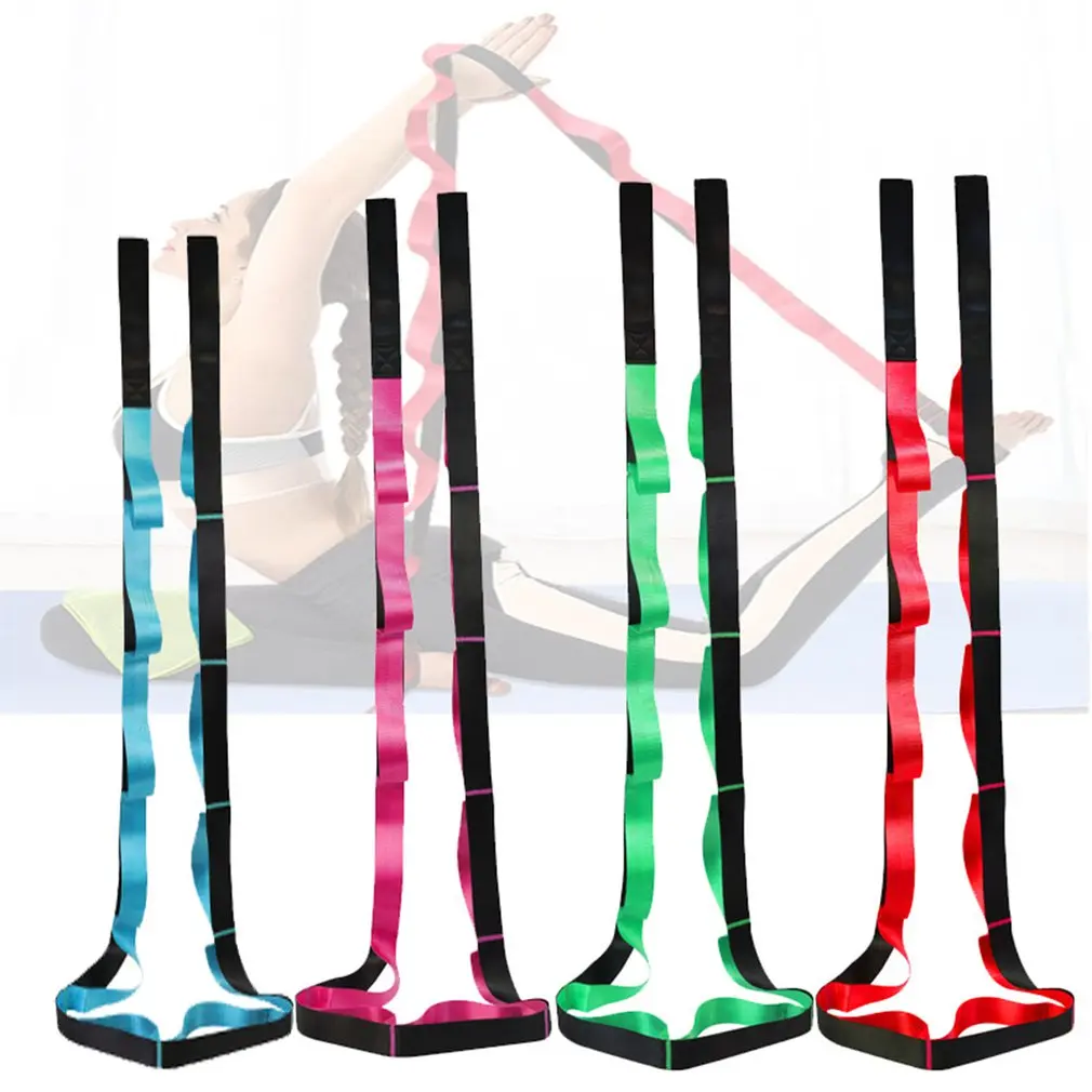 

Resistance Bands Expander Elastic Band 12-segment Nylon Yoga Belt Flexibility Stretching Leg Stretcher Strap Exercise Equipment