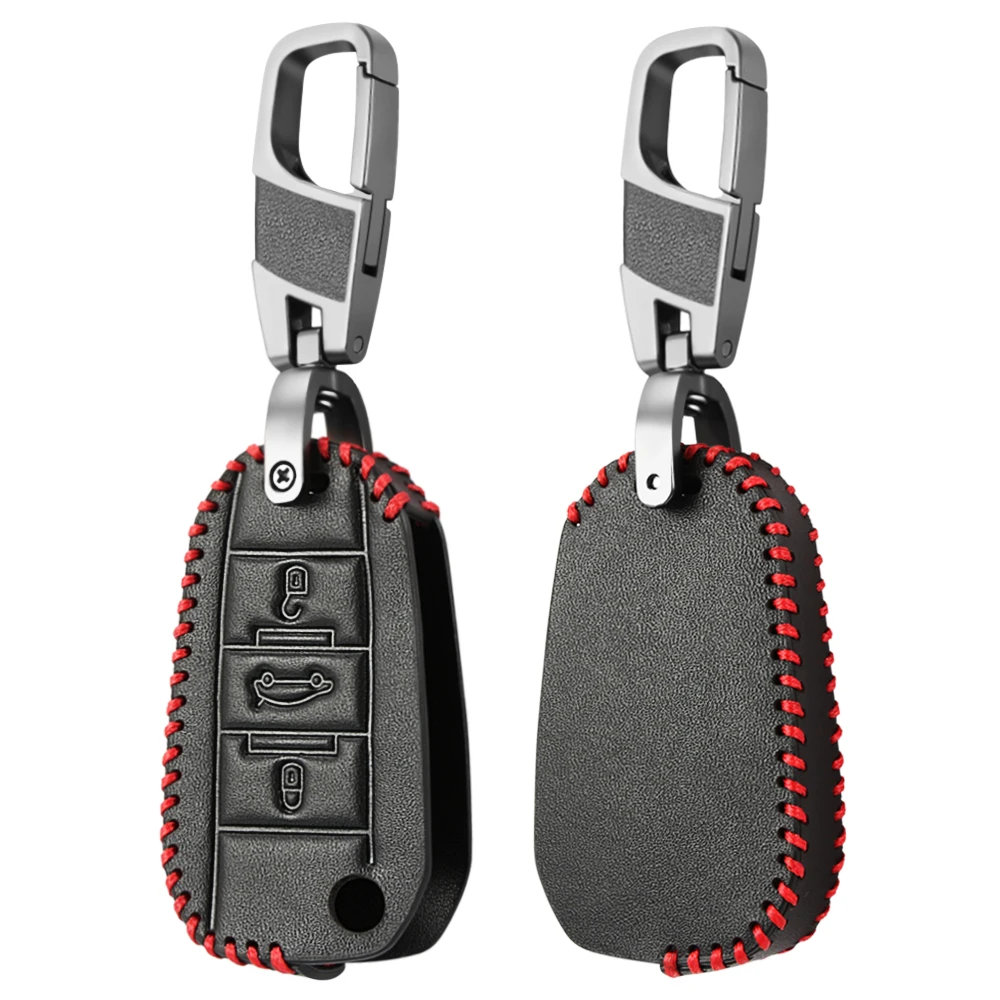 Автомобильный брелок кожаный чехол для Citroen C4 CACTUS C5 C3 Peugeot 508 301 2008 3008 408 ключей