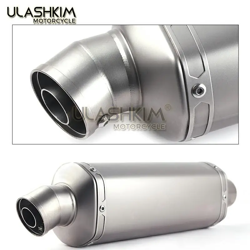 Мотоцикл глушитель 304 нержавеющая сталь полная система без шнуровки Средний piope