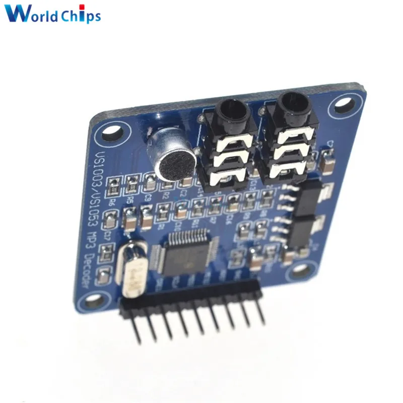 Плата разработки модуля декодирования MP3 diymore VS1003B VS1053 VS1053b IC встроенная функция