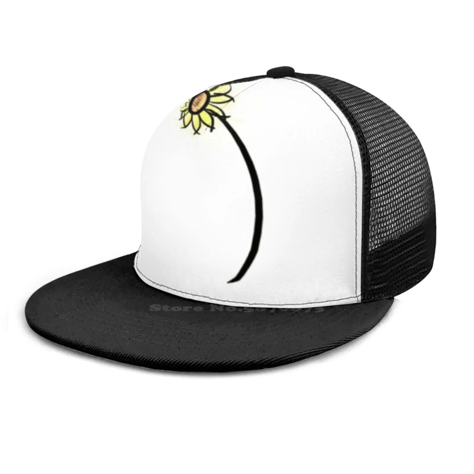 Шапка в стиле хип-хоп с пчелами и ромашками | Аксессуары для одежды