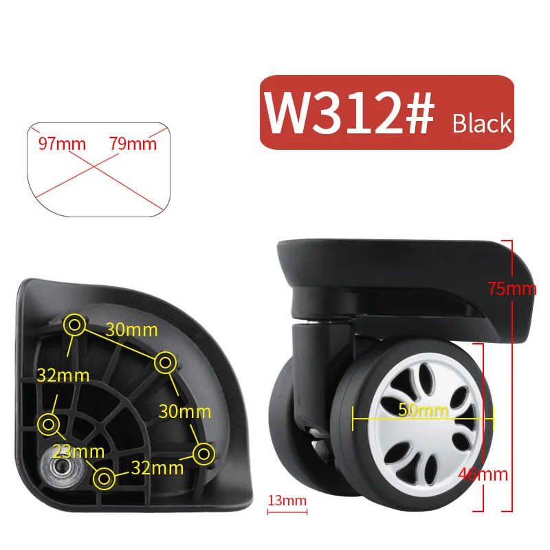 Luggage rolling replacement repair wheel suitcase accessories repair suitcase parts  high quality wheel luggage repair wheels