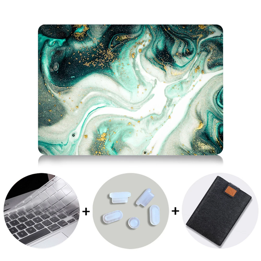 MTT чехол для ноутбука Macbook Air Pro retina 11 12 13 15 16 мраморный Жесткий Чехол для mac book 13,3 дюймов с сенсорной панелью a1706 a1502 - Color: MB16
