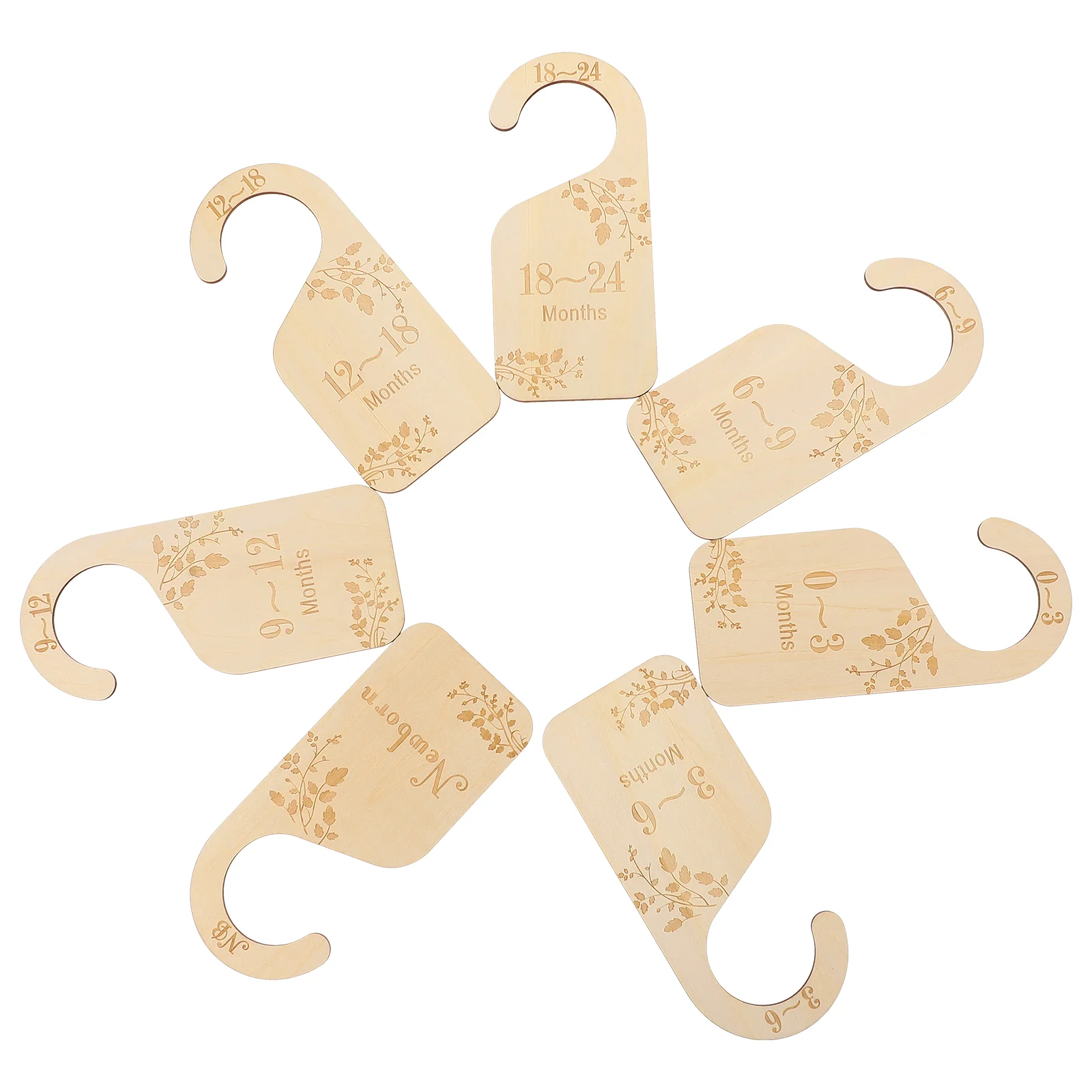 

7Pcs Baby Closet Divider Cloth Organizer Nursery Room Wardrobe Hanger Divider