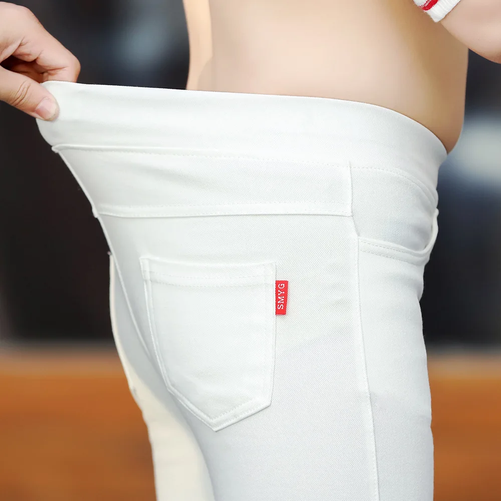 Детские Блестящие Брюки с разрезами для девочек тонкие универсальные облегающие