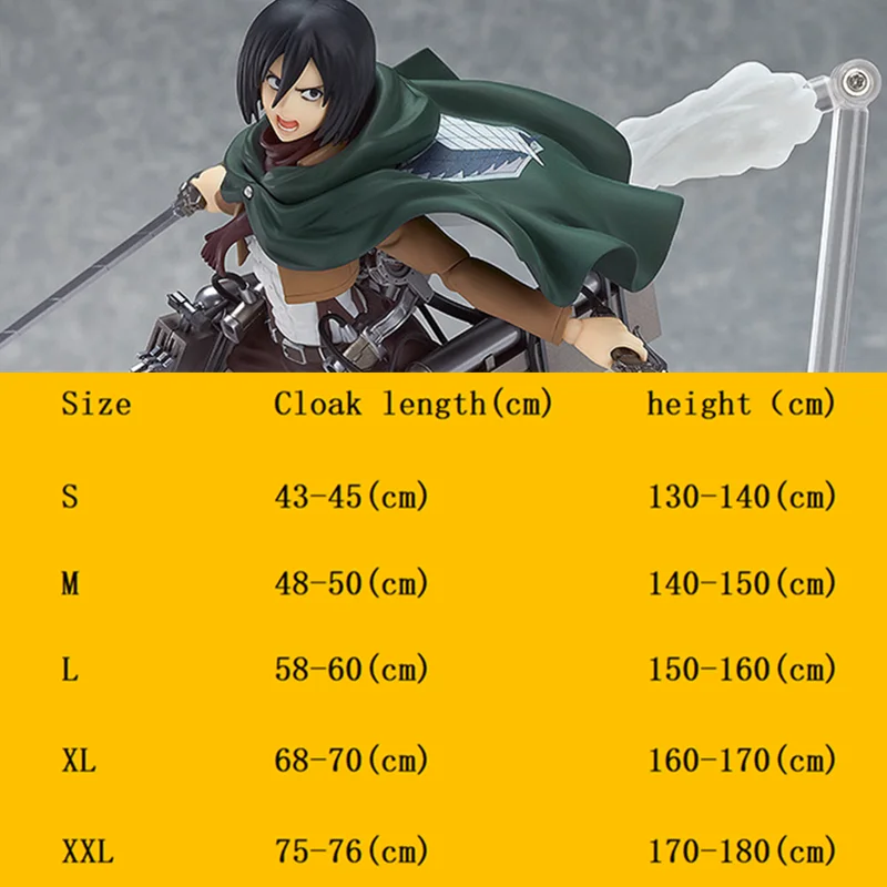 Japanese Hoodie Attack on Titan Cloak Shingeki No Kyojin Scouting Legion Cosplay Costume Anime Green Cape Mens Clothes |