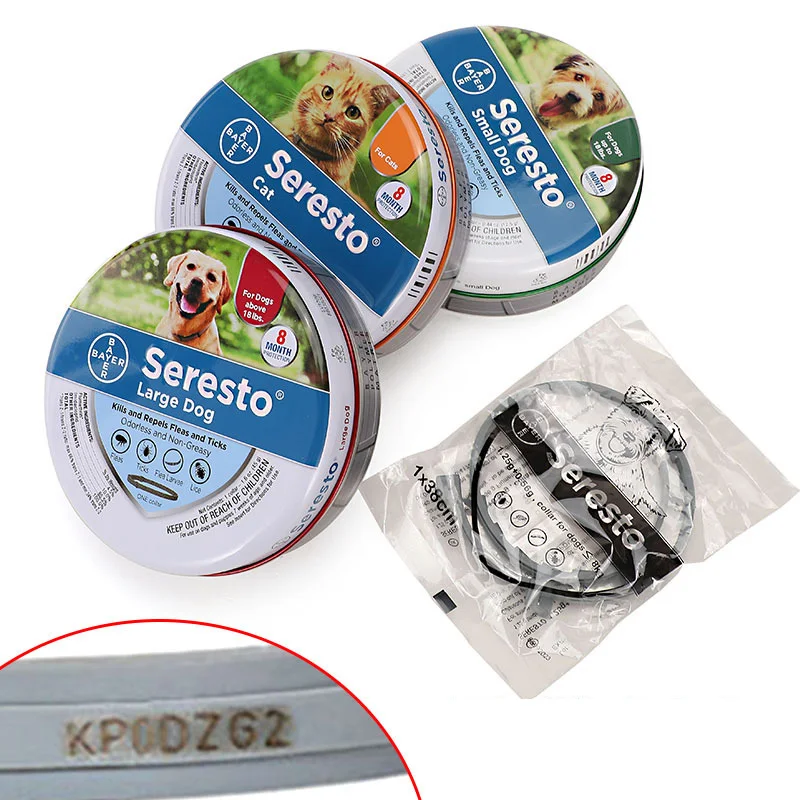 

Seresto Dogs Collar Insect Repellent Flea And Tick Necklace Personalized Retractable Pet Collars Accessories Small Medium Suppli