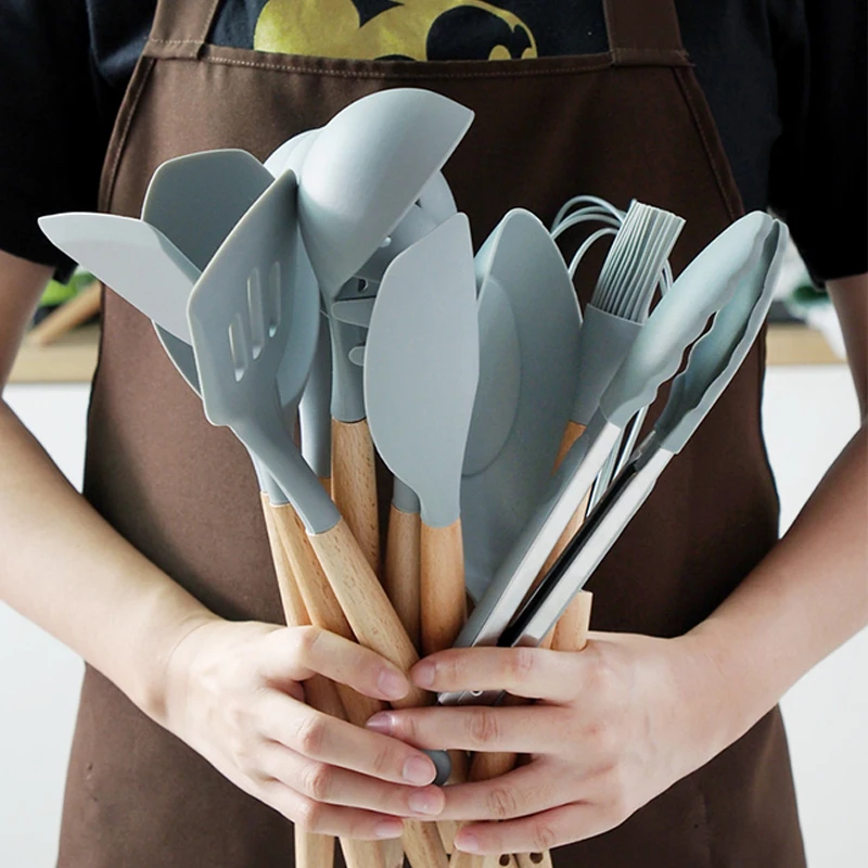 Силиконовая кухонная утварь набор кухонной утвари антипригарный термостойкий