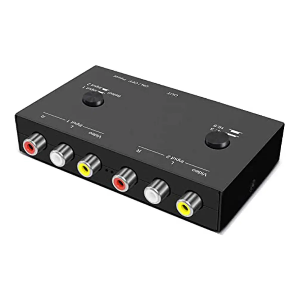 

AV To HDMI-compatible Converter Double AV Port RCA To HDMI-compatible Adapter Support 16:9 / 4:3 For VHS For VCR DVD Players