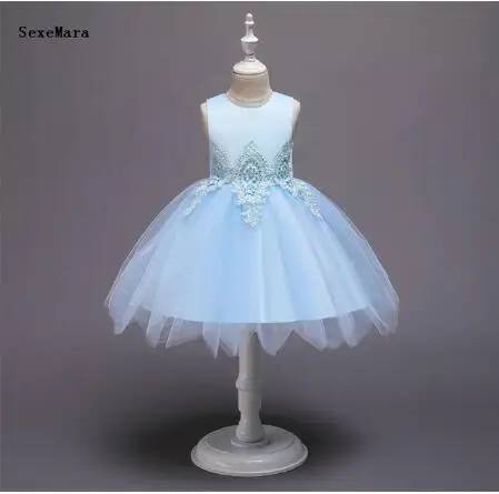 Новое летнее платье для маленьких девочек новорожденных до колена вечеринки на