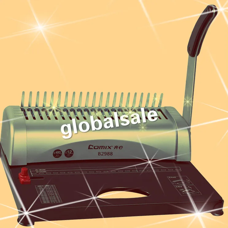 Машина для обвязки бумаги B2988 A4 перфоратор с 21 отверстием 12 листов 450 инструменты