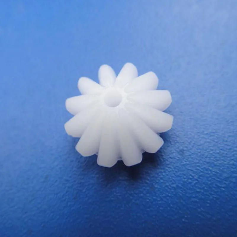 Yuenhoang 10Pcs/lot 12T Umbrella-type Gear Conic Module 1 Plastic Wheels RC Models DIY for 2mm Shaft White wheel | Игрушки и хобби