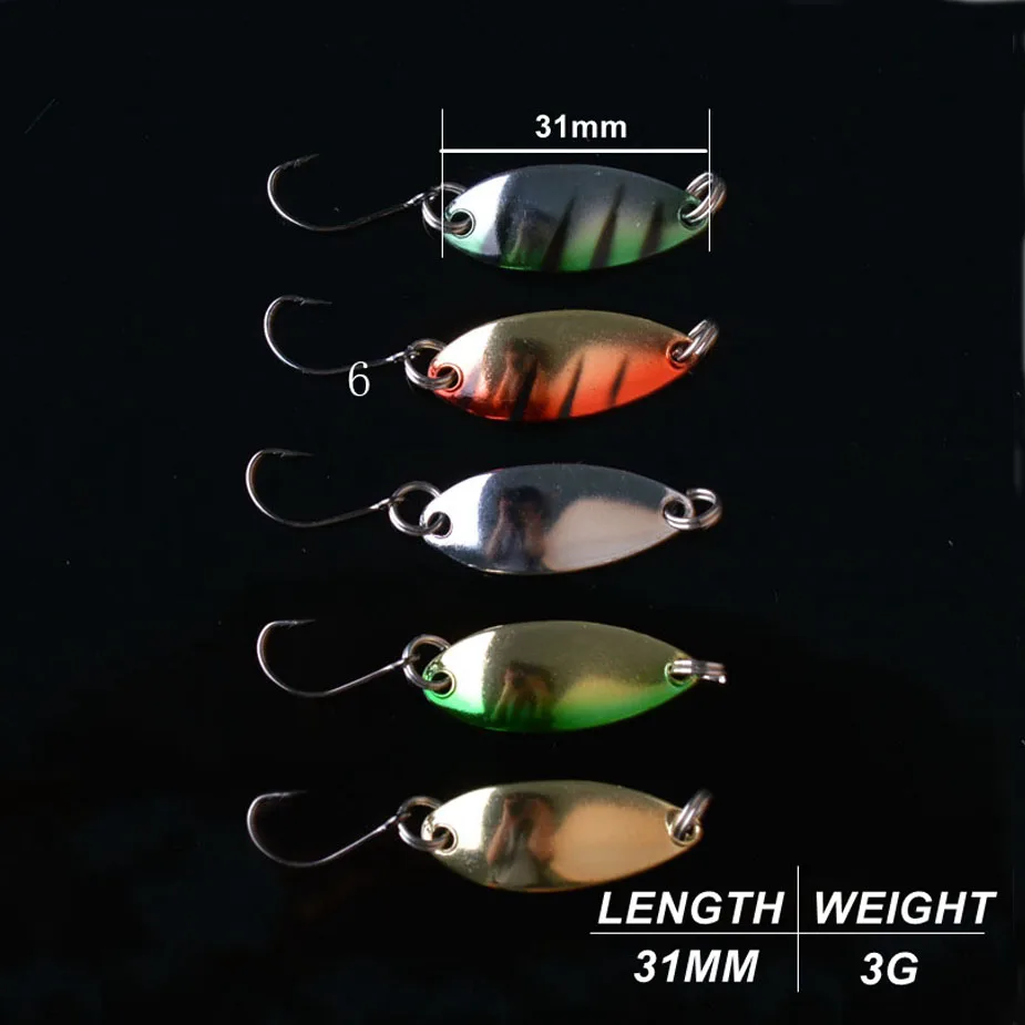 TOMA 10 шт. 2 5 г металлическая ложка для рыбалки приманки металлический Спиннер