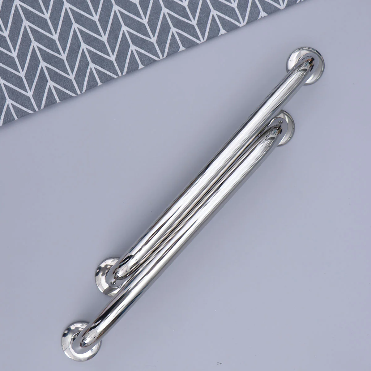 

2 Pcs 2.5x40cm Silver Safe Toilet Bathroom Bathtub Handrails Safety Grab Bars Stainless Steel Handles Armrests Hand Rails for