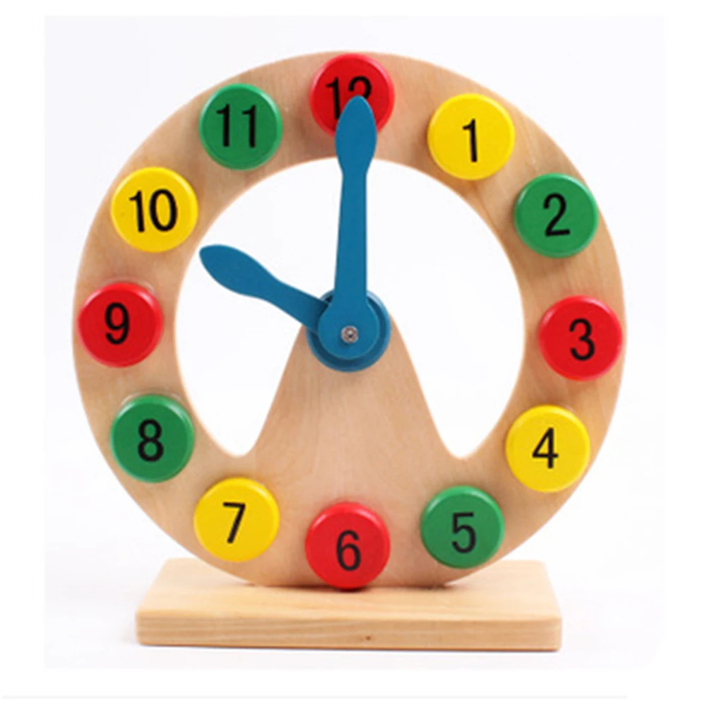 

Wooden Educational Clock Toys for Baby Toys Early Educational Teaching Aids Math Toys Digital Clock Wood Toy Learning Puzzles