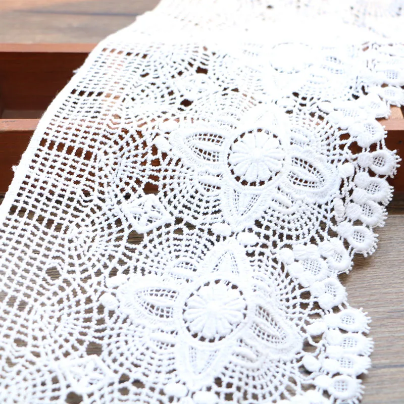 1 ярд 16 2 см бежевая вышитая хлопчатобумажная ткань ручная работа сумка для одежды