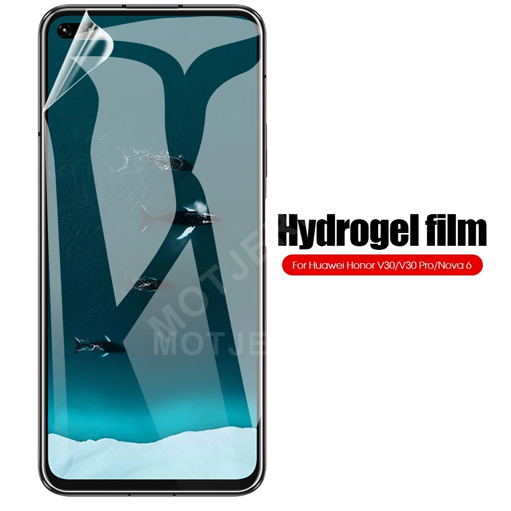 Мягкая Гидрогелевая пленка для huawei Nova 5 T Nova5 Nova5T полное покрытие Honor V30 20 Pro 20S 6 SE