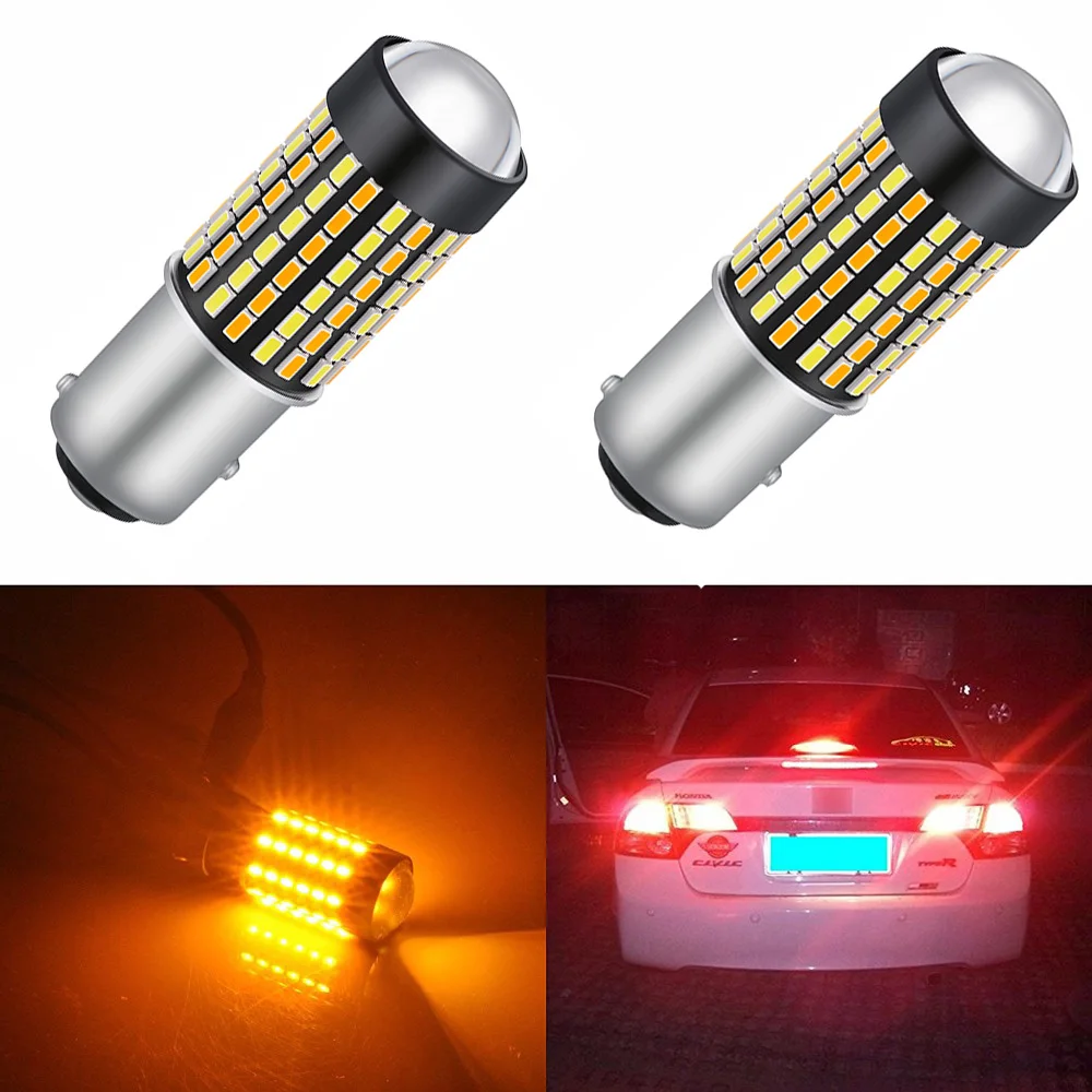AGLINT 2 шт. LED 1157 2357A Switchback Light Автомобильные светодиодные сигнальные огни и DRL Белый