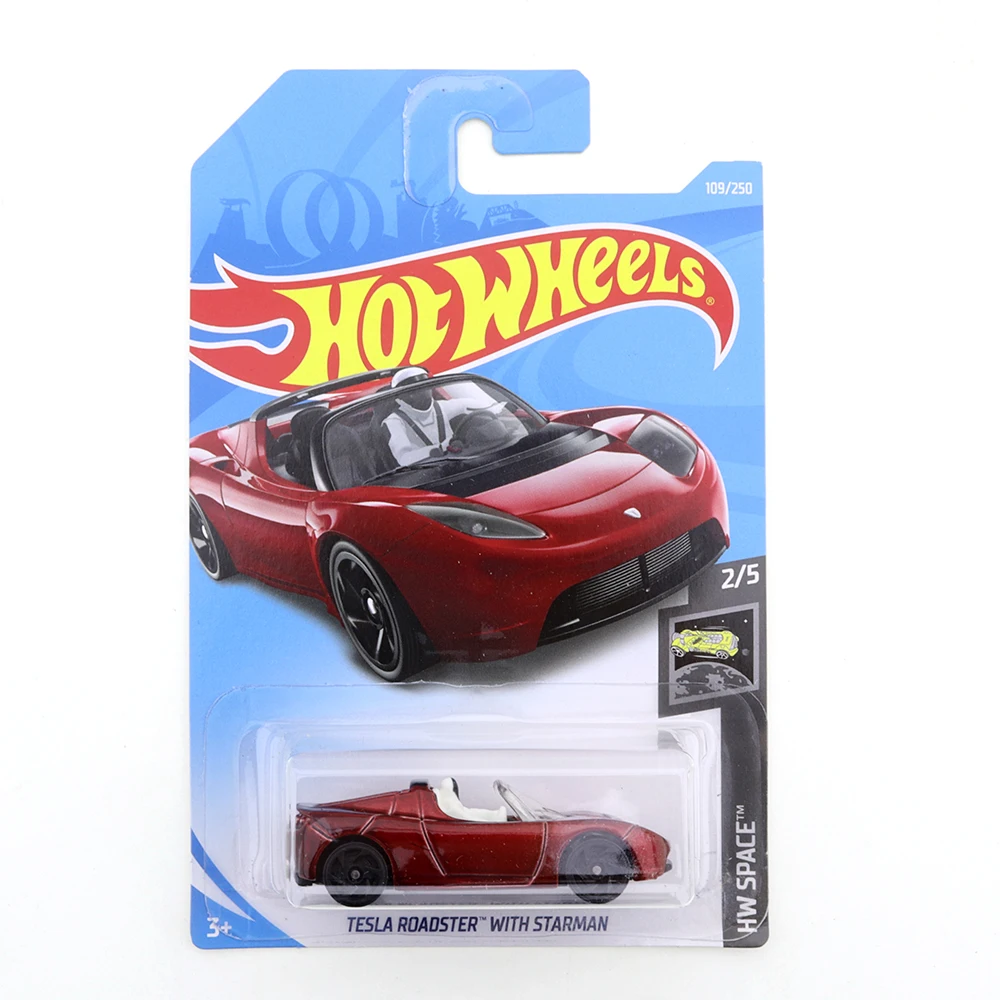 Hot Wheels 1:64 TESLA родстер с STARMAN металлические Литые модели автомобилей детские