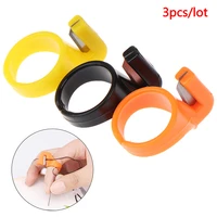 3pcs1pcs plastic thimble sewing ring thread cutter finger blade needle sewing craft diy accessory tool finger knife