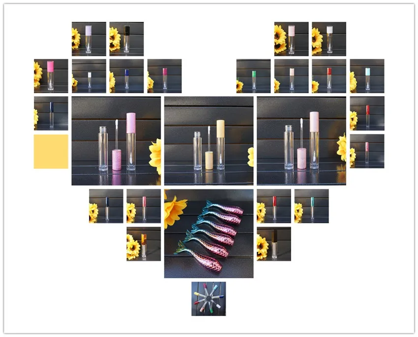 

100 Pcs Empty Lip Gloss Cosmetic Packaging Containers For Cosmetics Mascara Tube lipgloss tube wholesale
