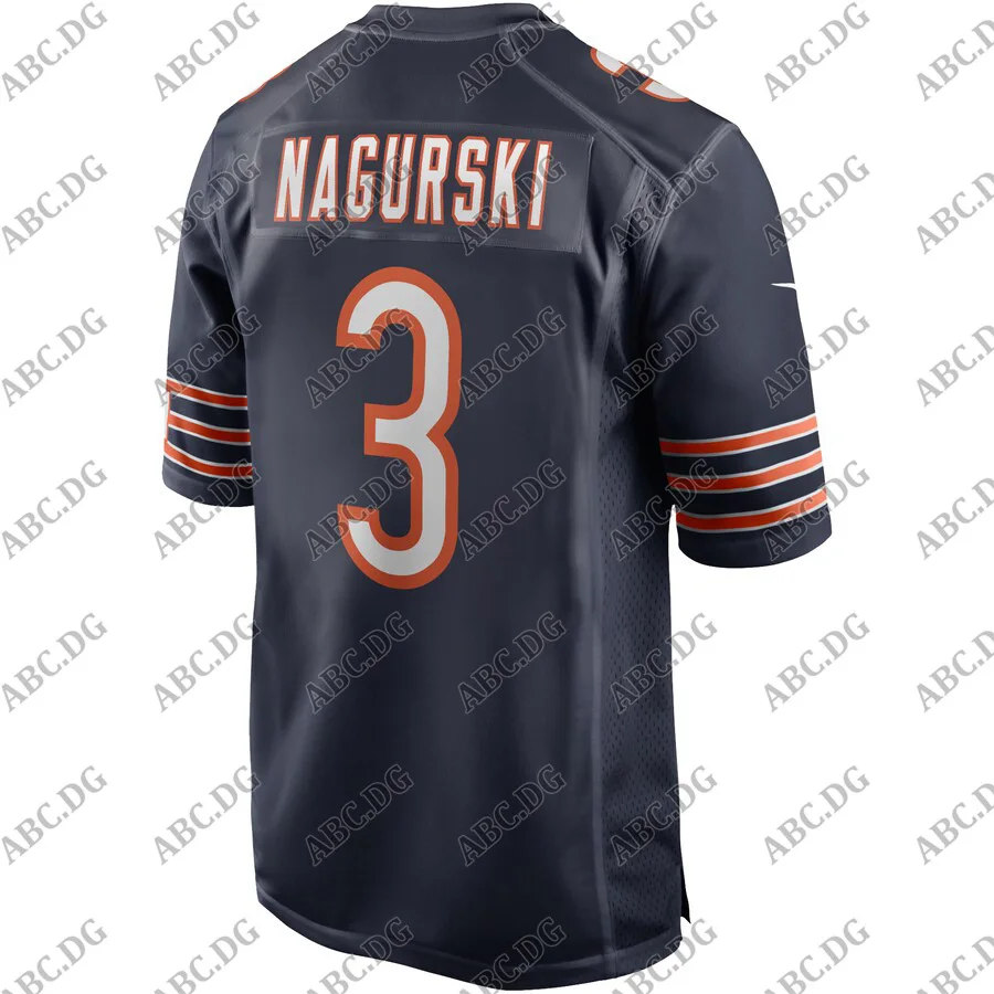 

Customized Stitch American Football Jersey Men Women Kid Youth Chicago Bronko Nagurski Navy Game Retired Player Jersey