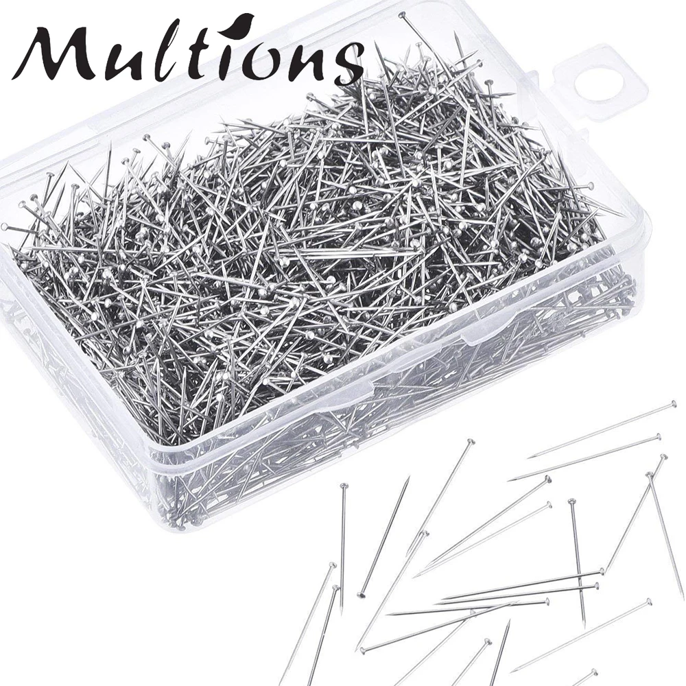 

1600 штук штырьки 26 мм Нержавеющая сталь великолепные атласные булавки прямой швейные булавки для самостоятельного изготовления ювелирных ...