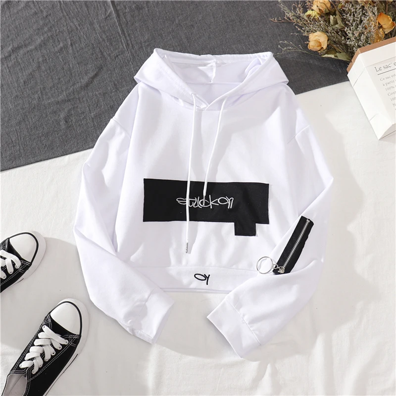 

2021 Spring Autumn Female Streetwear Cargo Pants Loose High Waist Joggers Women 2 Piece Long Sleeve Top With Casual Trousers