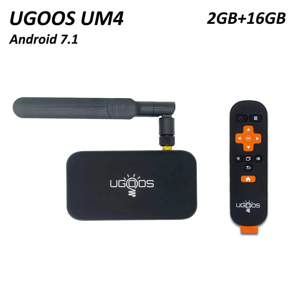 ТВ приставка Ugoos UM4 смарт rk3328 2 Гб DDR4 16 ПЗУ android 7 1 двухдиапазонный Wi Fi 4 ГГц/5G