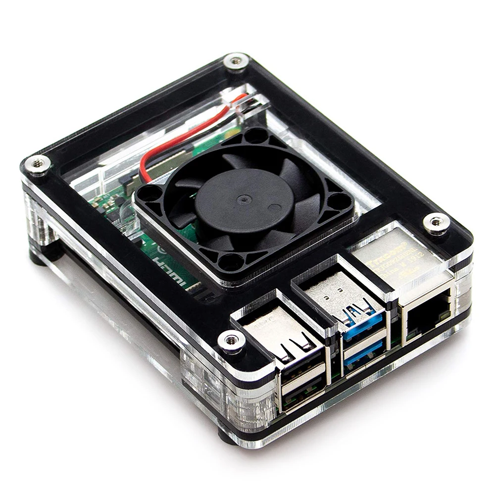 New release official raspberry pi 4 model b 2GB kit with 3.5 Inch Touch Screen Display 480x320 LCD and 9 Layers Case+ heatsink | Компьютеры