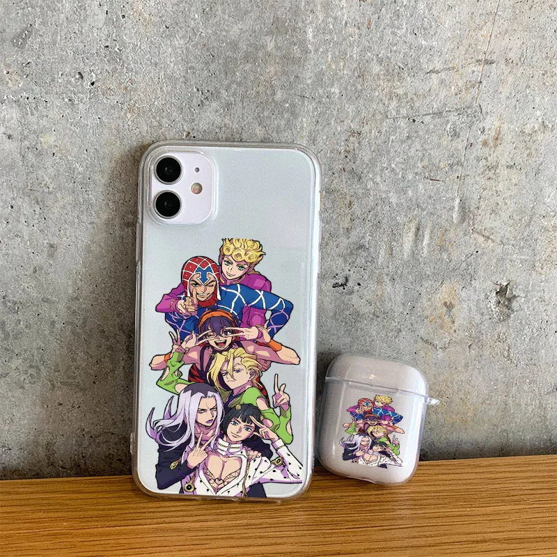 Чехол для наушников JOJO 39 s мягкий прозрачный силиконовый чехол с рисунком