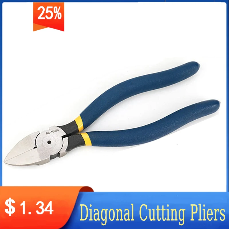

New 5/6/8inch Diagonal Cutting Pliers Wire Stripping Tool Side Cutter Cable Burrs Nipper Electricians DIY Repair Hand Tools
