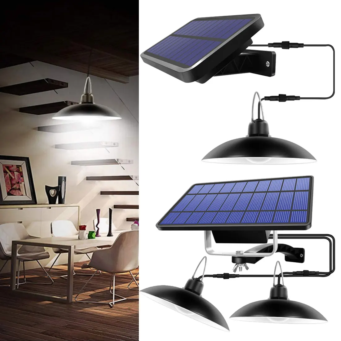 

Solar Garden Light 360°Wide Angle Lighting Intelligent Infrared Sensor Adjustable Light Household Wall Light Waterproof LED Lamp