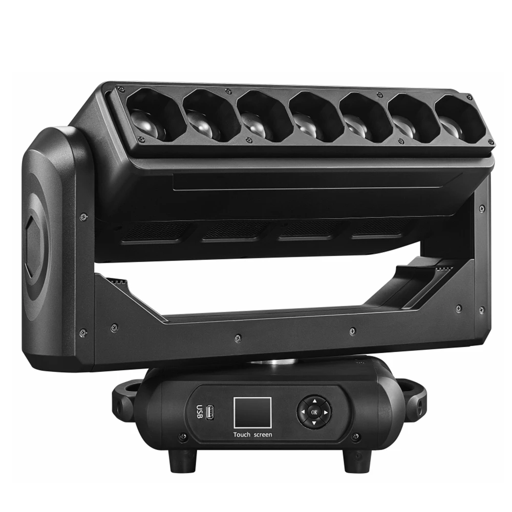 Kopen 8 Stks/partij 7X40W Rgbw Led Beam Moving Head Licht Zoom Wassen Effect Mengen Kleur Dj Disco Licht Muziek Club Bruiloft Podium Verlichting